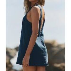 Free People - Full Of Sunshine Cotton-Linen Mini Dress - SIZE Large.  NWT
